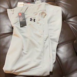 Men’s baseball pants. Gray. Under Armour. Size XL